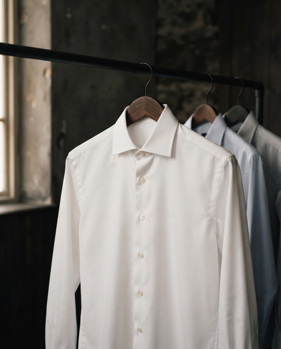 White Poplin Dress Shirt