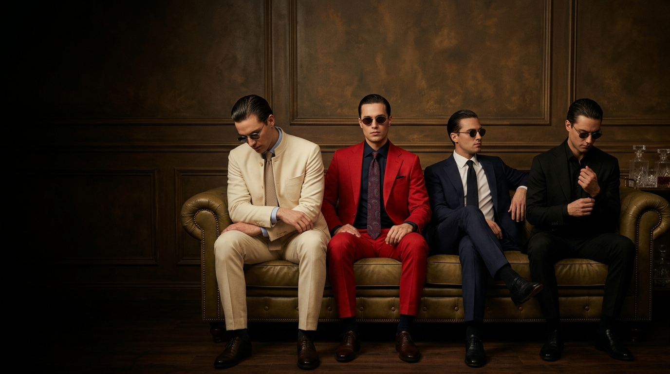 Suits on a rail